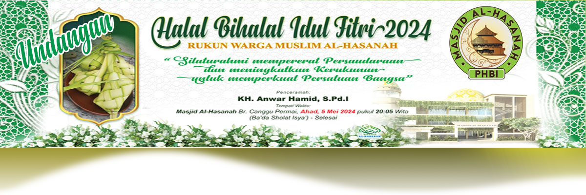 Undangan Halal Bihalal Rukun Warga Muslim Br. CAnggu Permai